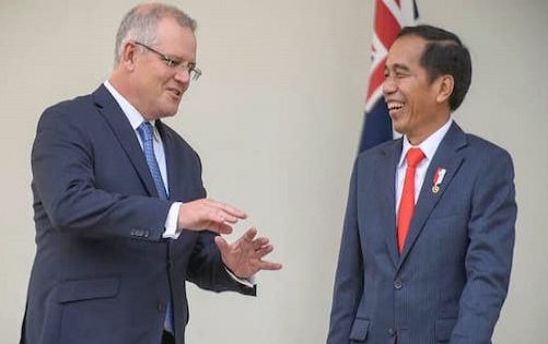 KTT ASEAN ke-33, Presiden Jokowi Bertemu PM Australia di Singapura